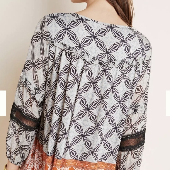 Anthropologie Multicolor Embroidered Blouse - Picture 3 of 5